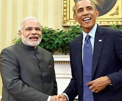 Protests Against Obama Visit To India