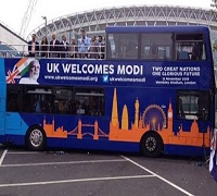 Modi Express bus launched in London by NRIs