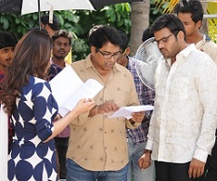 Shourya Movie Working Stills