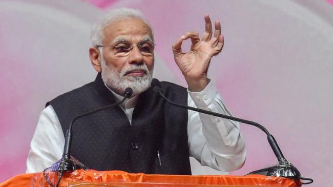 Those in power in Andhra indulging in scams: Modi