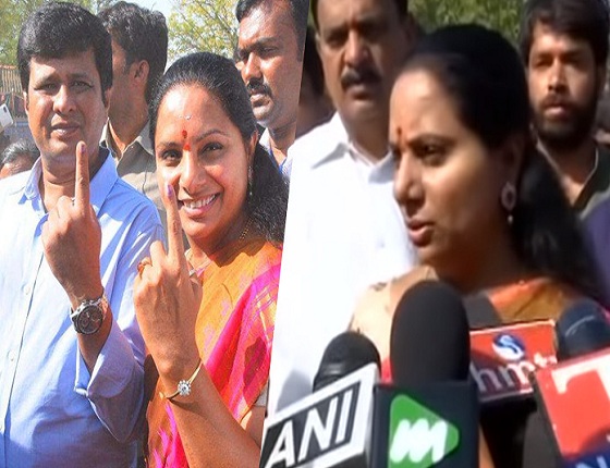 Viral Video: Women Shouted On Kavitha at polling booth