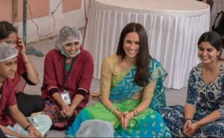 Meghan Markle’s sari-clad image goes viral