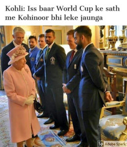 Meme: Queen Elizabeth meets the real Kohinoor