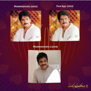 Manmadhudu 2 Uses FaceApp For Publicity