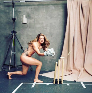Woman Cricketer Poses Nude For A Cause