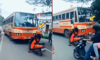 Viral: Kerala Woman Refuses To Give Way For Bus