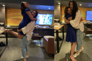 Pics: Anushka’s lovely hug to Anjali