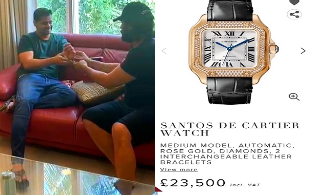 Allu Arjun Gifts A Diamond Studded Watch To Bunny Vas