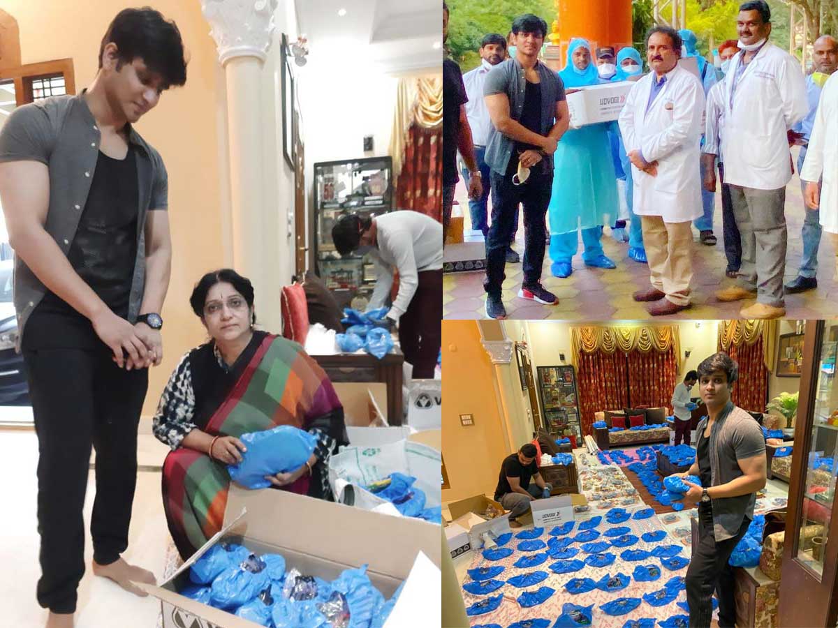 Nikhil Donates Respirators, Masks, Sanitizers