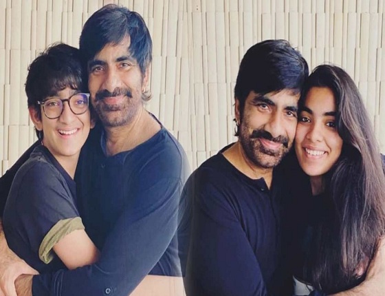 Ravi Teja’s family time with Son & Daughter!