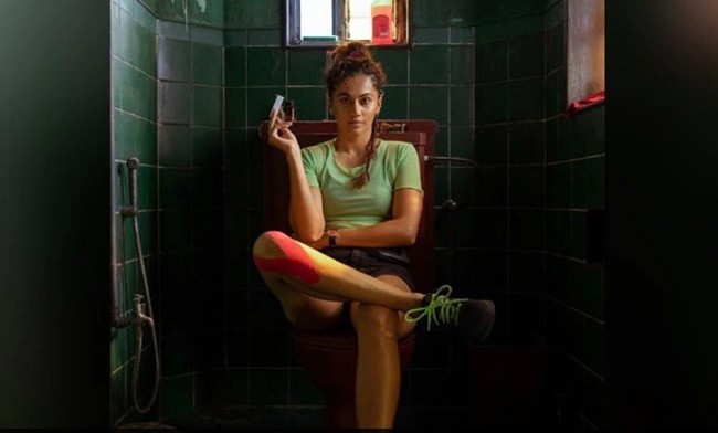 First Look: Tapsee Poses Whilst Sitting On The Toilet Seat!