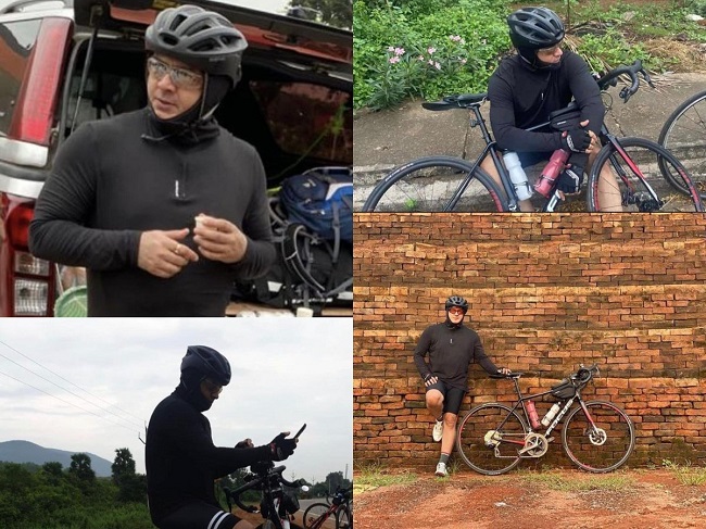 Pic Talk: Star Hero Ajith Spotted Having A Peaceful Ride!