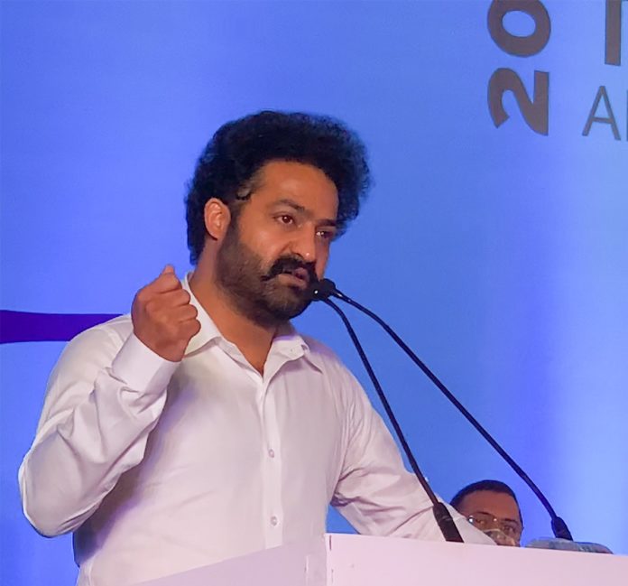 Jr NTR turns Emotional at Cyberabad Traffic Police Annual Conference