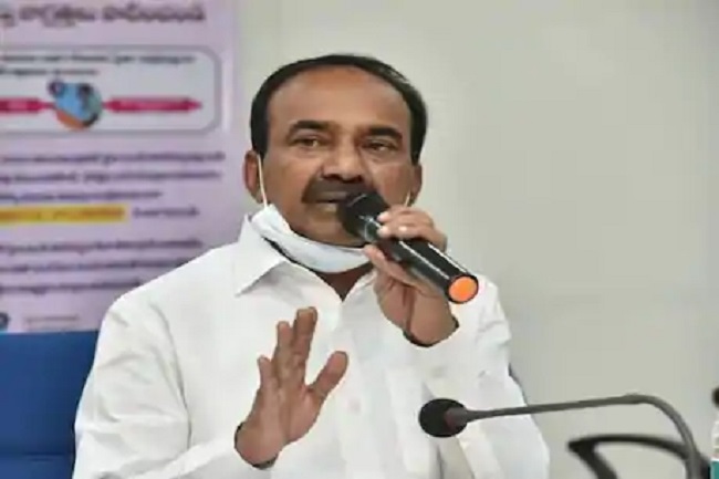 Etela Rajender responds to Centre’s claims on vaccine wastage in Telangana!