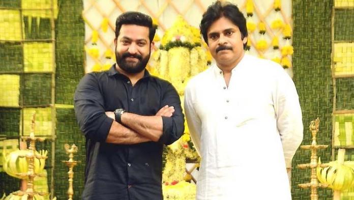 Jr NTR hugs Pawan Kalyan after watching Vakeel Saab