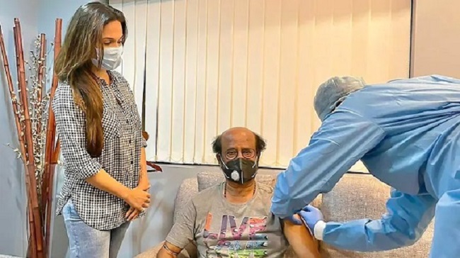 Rajinikanth receives second dose of Covid vaccine, daughter shares pic!