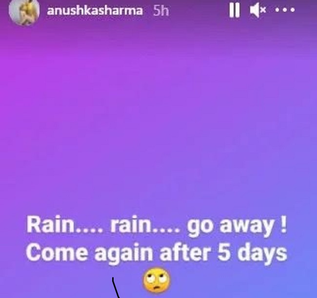 WTC Final: Anushka Sharma has a request for rain