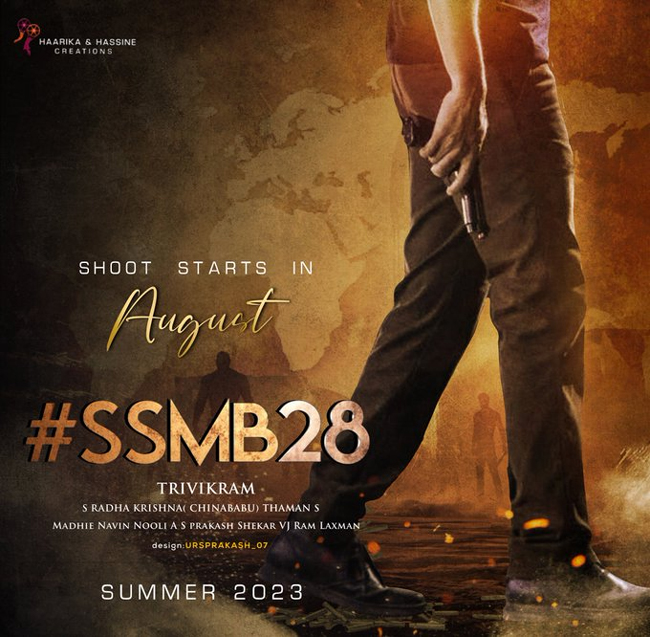 #SSMB28: Shooting In August & Release In Summer!