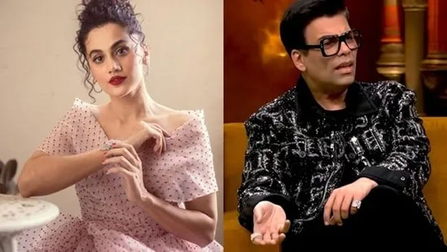 Taapsee Takes A Dig At Karan Johar In Promotions!