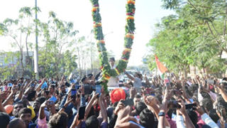 Pawan Kalyan Gets Dreamy Welcome From Fans At Kondagattu!