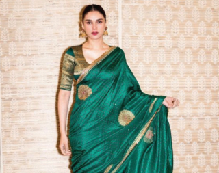 Aditi Rao Hydari Looks Amazing in Green Saree Pics!