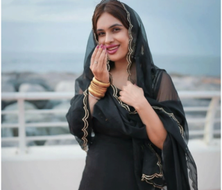 Neha Malik Heermandi Style in Black