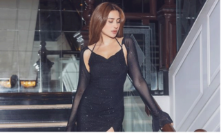 Mahira Sharma Shimmers in Dazzling Black Gown!
