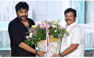 Chiranjeevi Meets His ‘Friend’ Cinematography Minister On Sets!