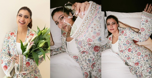 Kajol serves boss lady energy in embroidered pantsuit in Jaipur